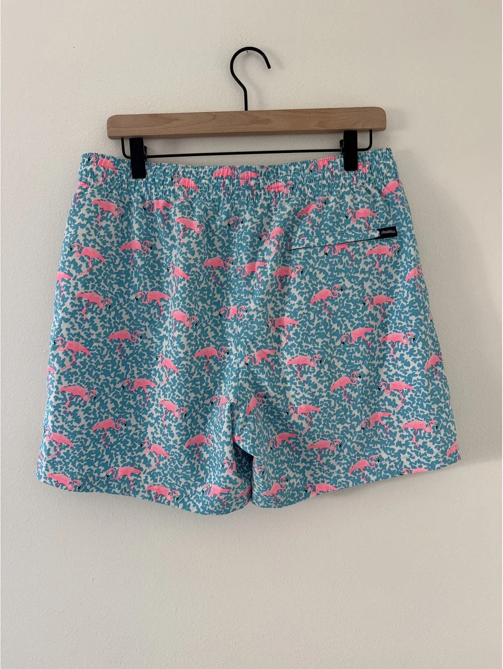 Chubbies Retro The Domingos are for Flamingos Swim Lined Trunks size large